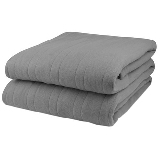 Biddeford Comfort Knit Fleece Electric Heated Warming Throw Blanket Wa