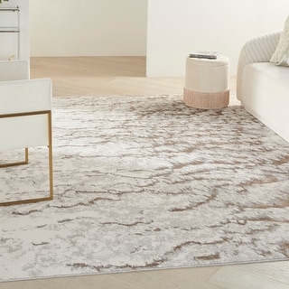 Inspire Me Home Decor Metallic Chic Abstract Area Rug