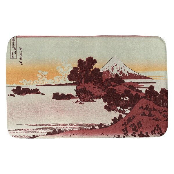Hokusai Shichiri Beach in Sagami Province Bath Mat