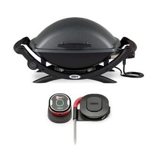 Weber Q 2400 Electric Grill (Black) with Magnetic Thermometer