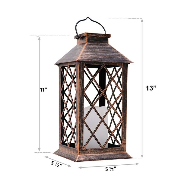 Maypex Outdoor Solar Hanging Lantern (Set of 2)