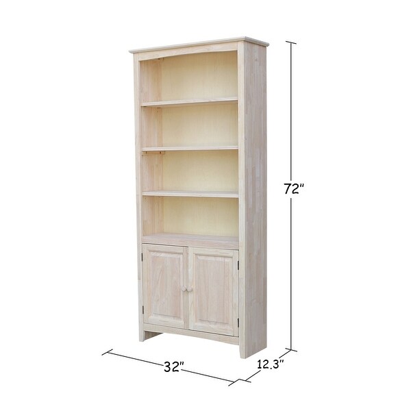72-inch Shaker Bookcase