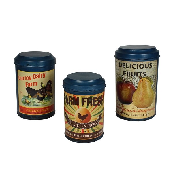 Vintage Farmhouse Decorative 3-Piece Canister