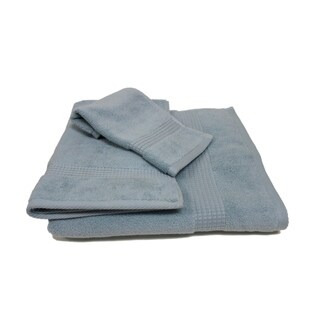 Olivia Quido Zero Twist 3-piece Towel Set - Light Blue