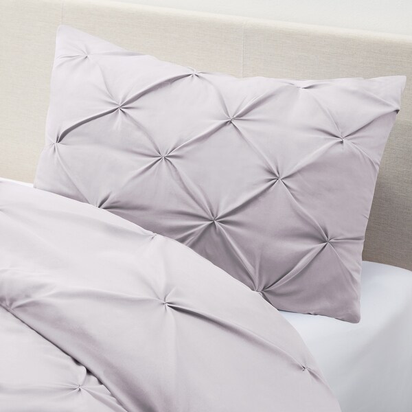 Nestl Pinch Pleat Duvet and Comforter Set - Down Alternative Comforter and Ultra Soft Microfiber Duvet Set