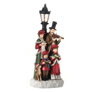 15 Inch Resin carolers with LED lamp