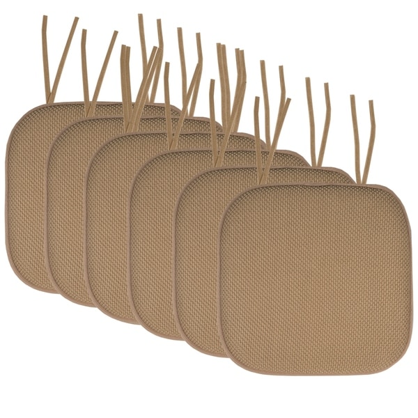 Memory Foam Honeycomb Non-slip Chair Cushion Pads (16 x 16 in.)