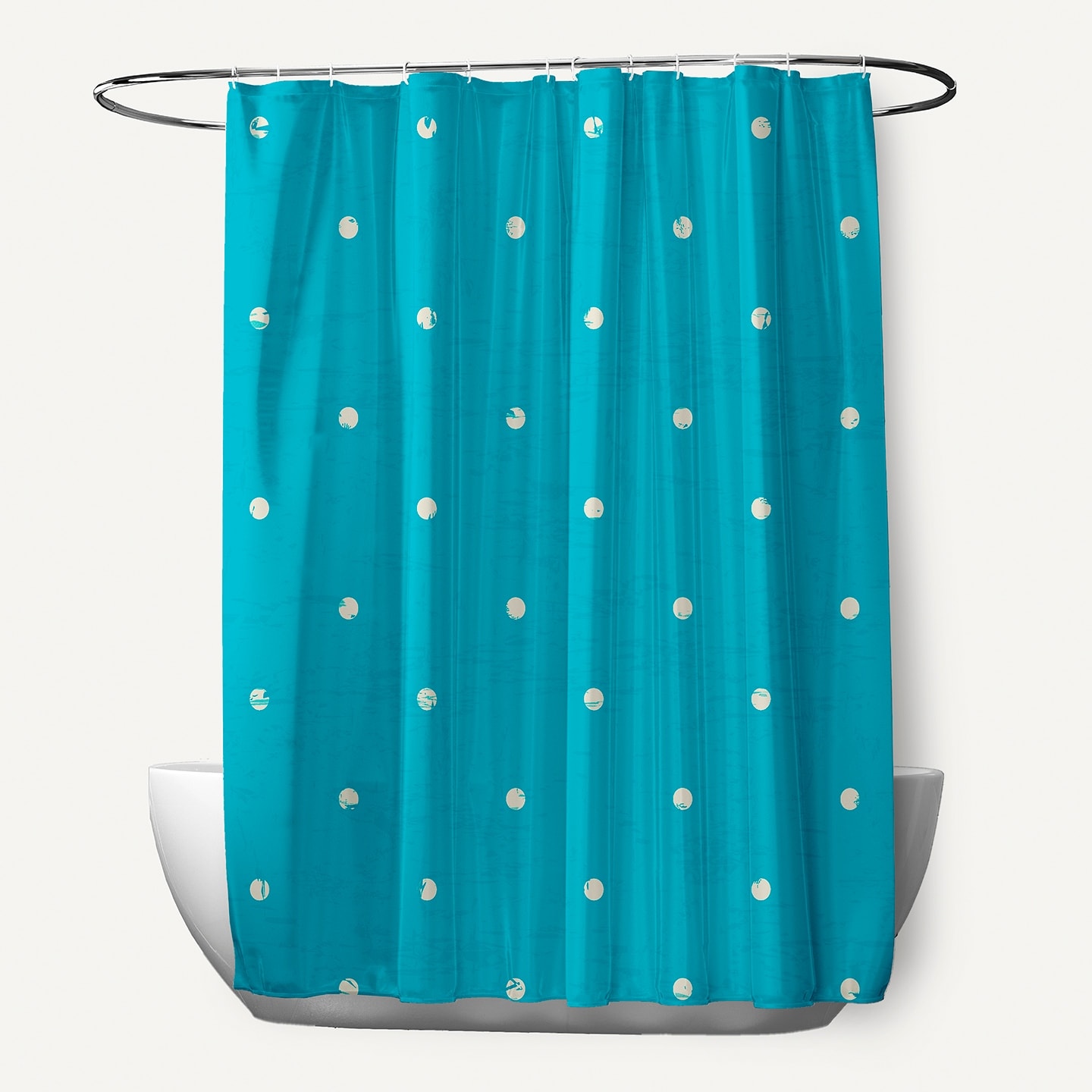 Dorothy Dot Geometric Print Shower Curtain