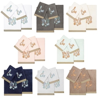 Authentic Hotel and Spa Turkish Cotton Aaron 4PC Embellished Towel Set