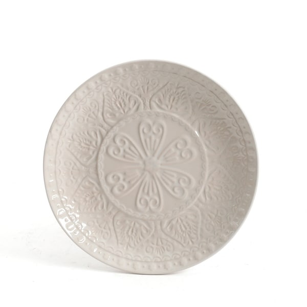 Gibson Elite Milanto 16 Pc Stoneware Dinnerware Set in Cream