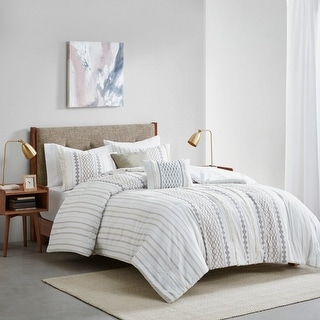 510 Design Alivia White 5 Piece Printed Comforter Set