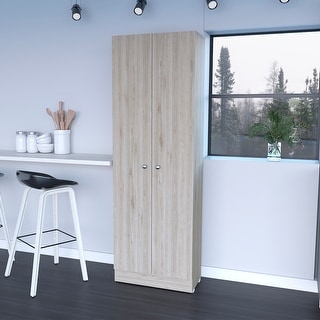 Simple Rectangle 2-Door Storage Tall Cabinet