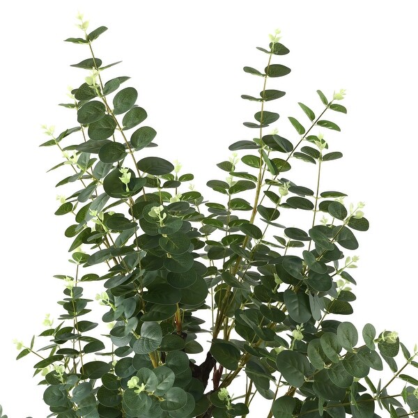 SAFAVIEH Faux Eucalyptus 60-inch Potted Tree - 27" W x 27" D x 60" H
