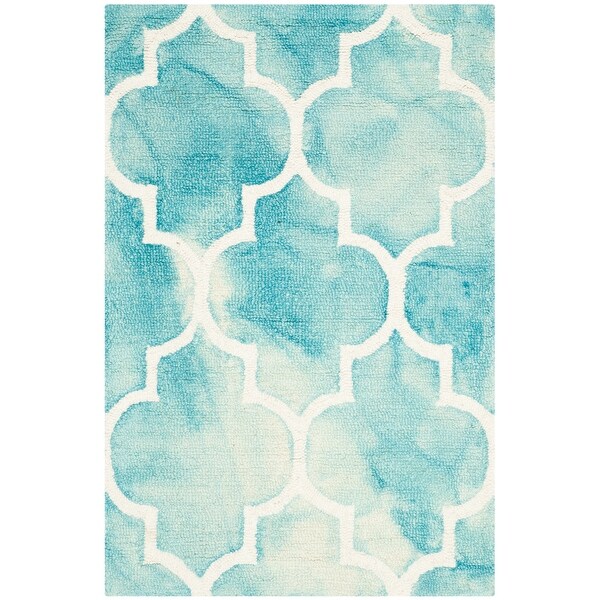SAFAVIEH Dip Dye Dorinda Hand-tufted Wool Geometric Area Rug