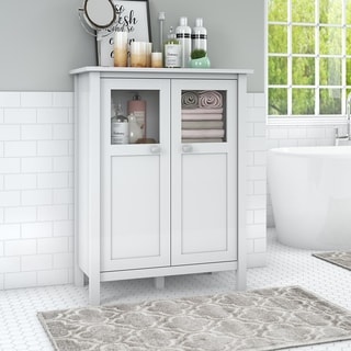 Bush Furniture Broadview Bathroom Storage Cabinet in White