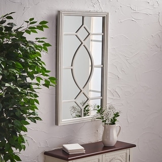 Emmons Farmhouse Rectangular Wooden Rustic Mirror by Christopher Knight Home