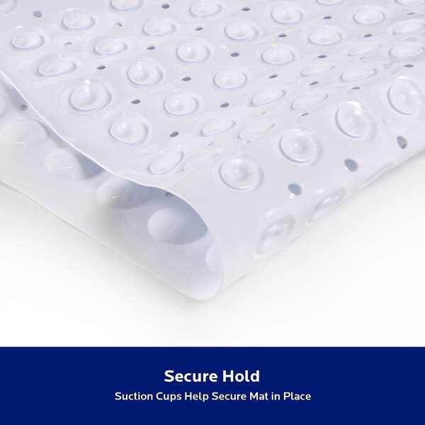 Kenney Microban Protected Bubble Bath Mat 30.75" L x 15.25" W