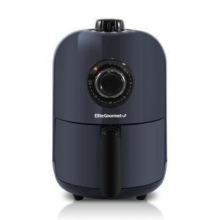 Elite Gourmet 1Qt Compact Air Fryer, Slate Blue