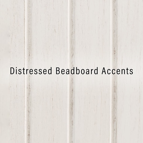 Seaside Distressed White Kitchen Pantry