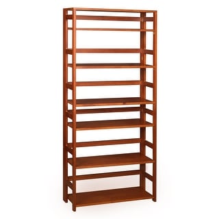 Fairway 67" High Folding Bookcase- Cherry