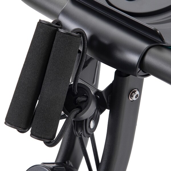 Nestfair Folding Exercise Bike Fitness Upright and Recumbent X-Bike with 10-Level Adjustable Resistance and Arm Bands