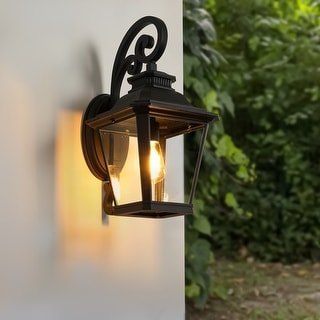 Large Outdoor Wall Lanterns with Clear Glass