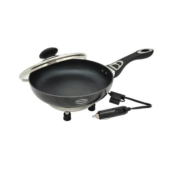 RoadPro RPFP335NS 12-Volt Portable Frying Pan with Non-Stick Surface