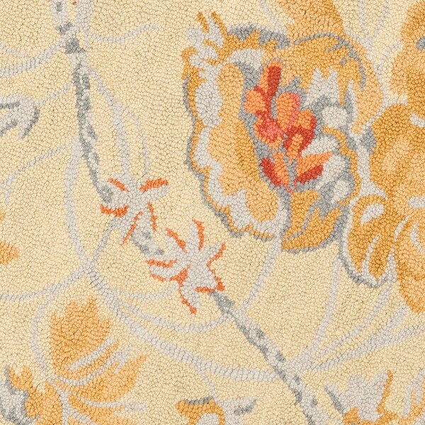 SAFAVIEH Handmade Blossom Elta Modern Floral Wool Rug