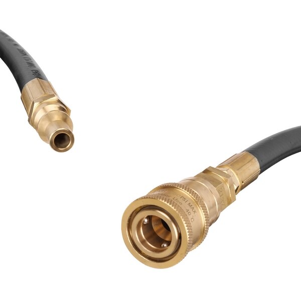 12-Feet 1/4" Low Pressure Propane Quick-Connect Hose 250PSI Max