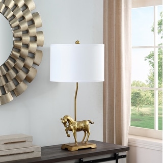 29.5 In. Gold Royal Horse Resin Table Lamp