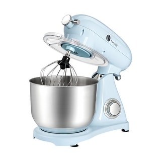 VENTRAY Stand Mixer Electric Food Mixer with Attachment Hub 6-Speed Tilt-Head Food Processor Machine � Sky Blue
