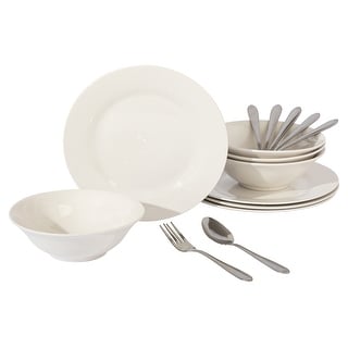 16 Piece Fine Ceramic Dinnerware Set