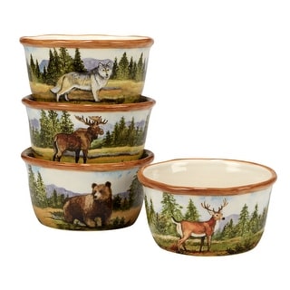 Certified International Mountain Summit 5.5" Ice Cream/Dessert Bowl, Set of 4 - 22 oz.