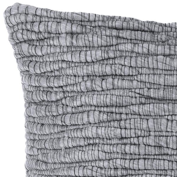 Gisel Farmhouse Solid Color Accent Pillow