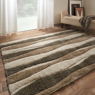 Alexander Home Julian Mid-century Modern Wave Shag Area Rug