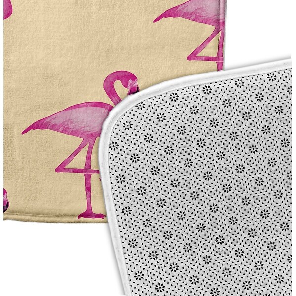 Flamingo Fanfare Martini Bath Mat