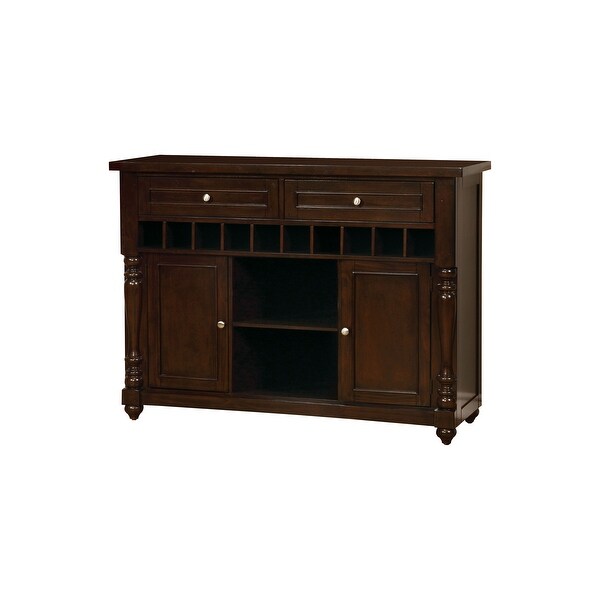 Furniture of America Ketz Traditional Cherry 2-shelf Dining Server