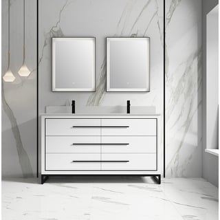 Alma Kathyia 60 Inch Double Sink Vanity