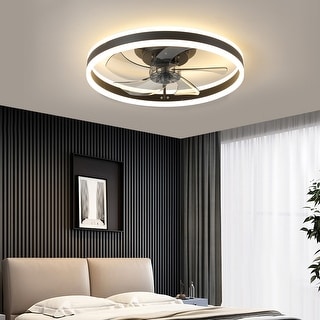 Black Ceiling Fan Light with Remote Control