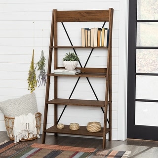Middlebrook 68-inch Solid Pine Wood Ladder Bookshelf
