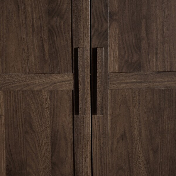 Danbury Faux Wood Wardrobe - Gray Maple by Christopher Knight Home - N/A