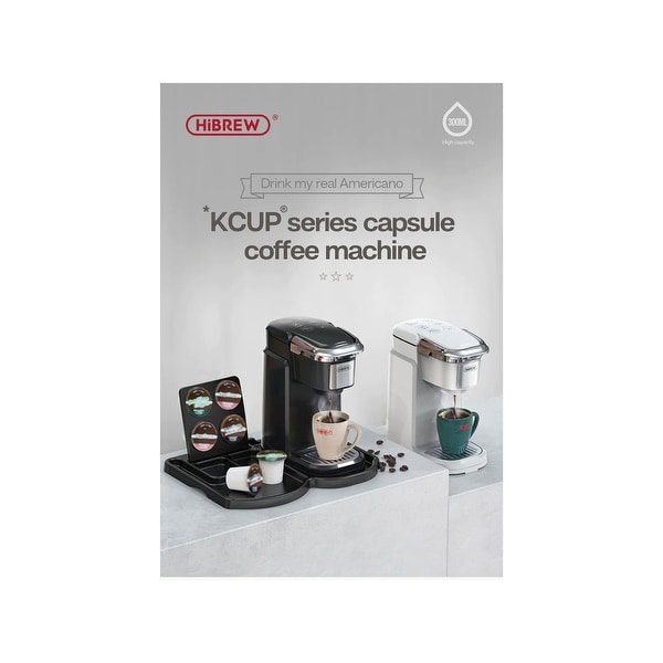 HiBREW Single Serve Compact Portable Travel Size Pod Coffee Maker