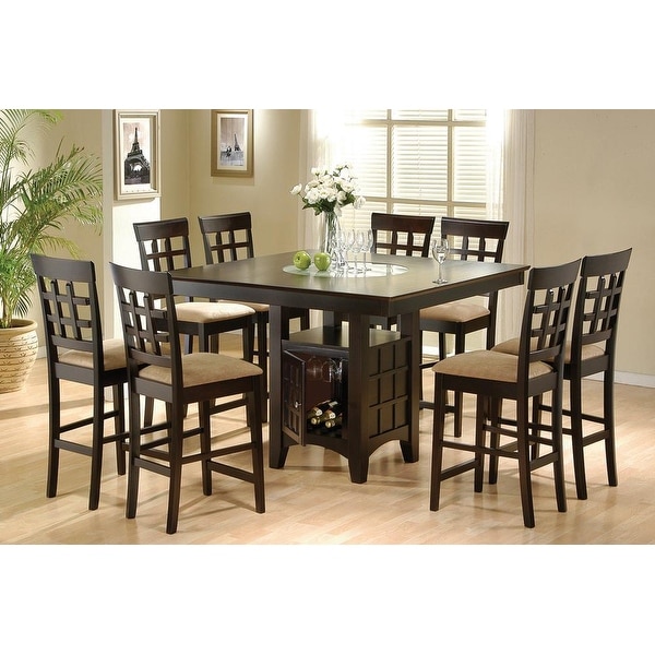 Coaster Furniture Clanton Cappuccino 9-piece Square Dining Set