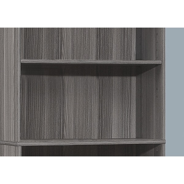Bookshelf, Bookcase, 6 Tier, 72" Height, Office, Bedroom, Laminate, Transitional