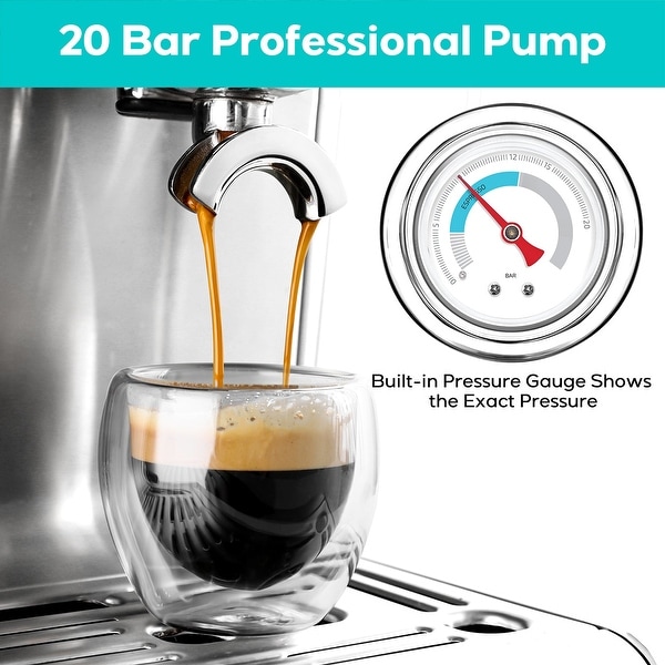 Casabrews 5700Gense All-in-One Espresso Machine with Grinding Memory Function