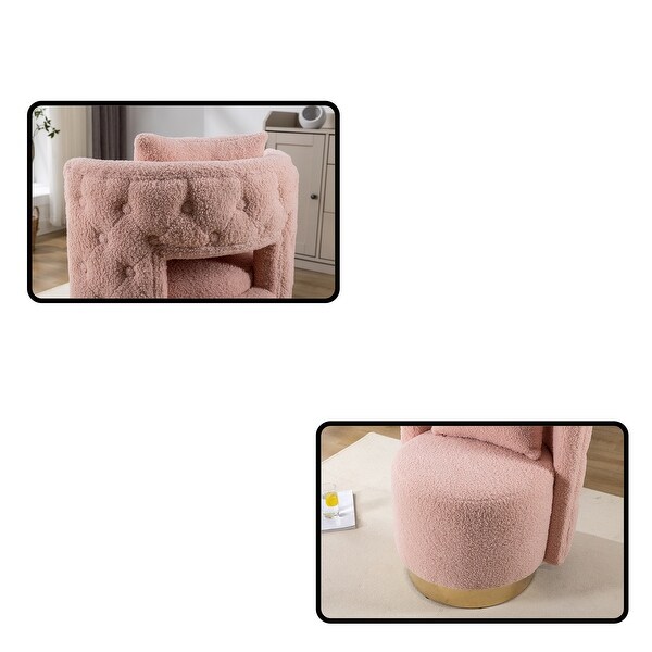 25.2'' Wide Swivel Accent Barrel Chair