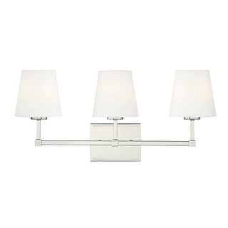 Trade Winds Declan 3-Light Bathroom Vanity Light in Polished Nickel