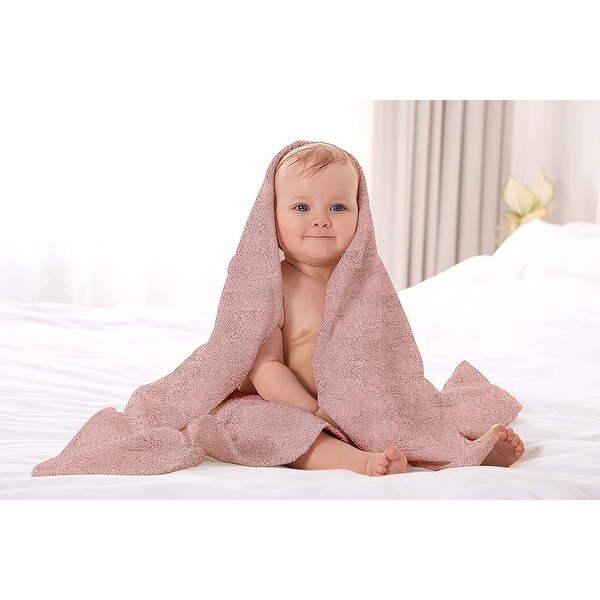Delara Organic Cotton Feather Touch Quick Dry 650 GSM Bath Towel, 30"X58"