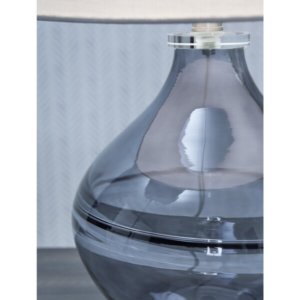 Ashley Furniture Lemmitt Glass Table Lamp - 10"W x 10"D x 22"H
