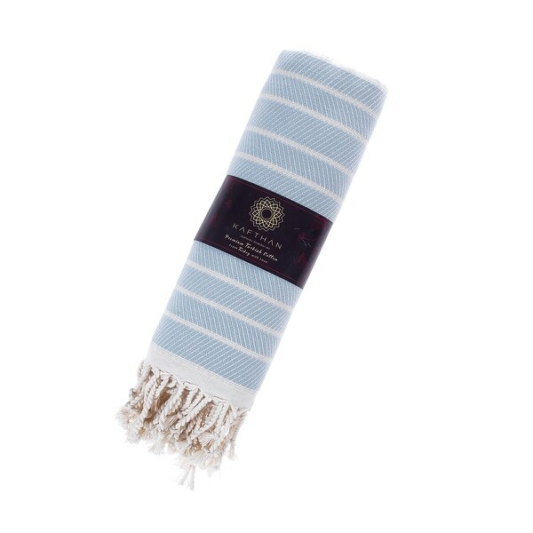 Kafthan Textile Carmen Turkish Cotton Single Bath and Beach Towel - 67"L x 35"W x 0.5"H